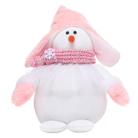 Christmas Snowman Plush Stuffed Ornaments for Tabletop Party