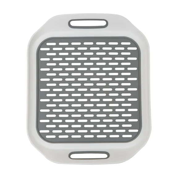 Kitchen Details Self Draining Hammock-Lift Plastic Sink Mat, 14.4" X 12.2"