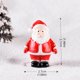 thumbnail image 3 of 2 Piezas Papá Noel Y Muñeco De Nieve Micro Snow Display Regalo Artesanía En Resina, 3 of 4