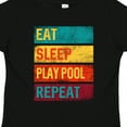 thumbnail image 4 of Inktastic Billiards Eat Sleep Play Pool Repeat Boys or Girls Toddler T-Shirt, 4 of 5