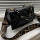 thumbnail image 5 of Bolso De Hombro Bolso bandolera con cadena informales con solapa para mujer Color sólido para vacaciones de fin de semana, 5 of 8