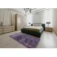 thumbnail image 4 of Ahgly Company Indoor Rectangle Mid-Century Modern Purple Iris Purple Area Rugs, 8' x 12', 4 of 6