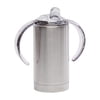 Bowake Insulated Stainless Steel Sippy Cup With Handles Two Tops And Straw - 12 oz.