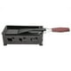 thumbnail image 3 of Portable NOn Stick Cheese Raclette Rotaster Baking Tray Stove with Wodd Handle Grilling Tool, 3 of 10