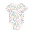 thumbnail image 5 of Balery Colorful Butterfly Pattern Baby Climbing Clothes Infant Bodysuit Cute Infant Bodysuit Baby Romper-18 Months, 5 of 7