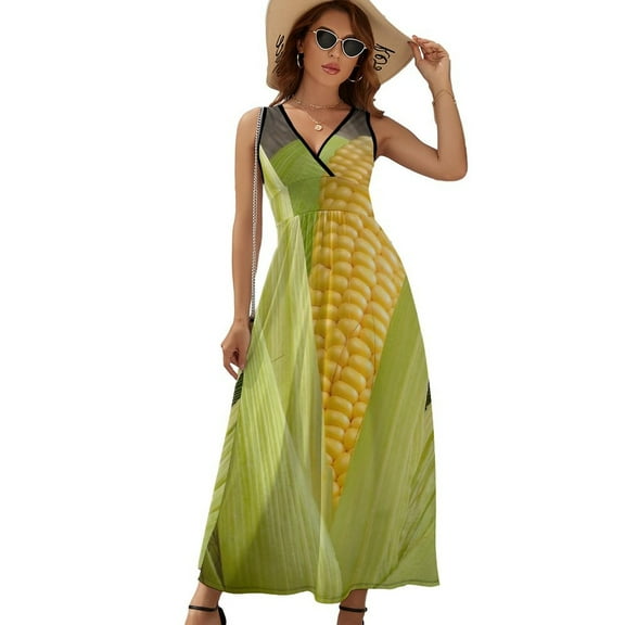 Corn Cob Sleeveless Dress Summer Women Clothes Dress for Pregnant Women Dresses