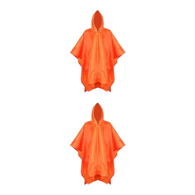 Naiovety Capa de lluvia Impermeable para acampar Poncho con capucha Ropa impermeable Type2 NO2