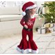 thumbnail image 4 of Christmas Costume Kids Newborn Clothes Sets Winter Fleece Tops+ Pants +Hats Baby Girls Clothes Santa Claus New Year Party Outfit, 4 of 5