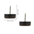 thumbnail image 3 of Monyance Furniture Glide Leg Furniture Glides Table Chair Nail Pads Sliders Caps Slider Buttons Floor Protectors Bumpers(1.18X1.06X1.06Inches), 3 of 10
