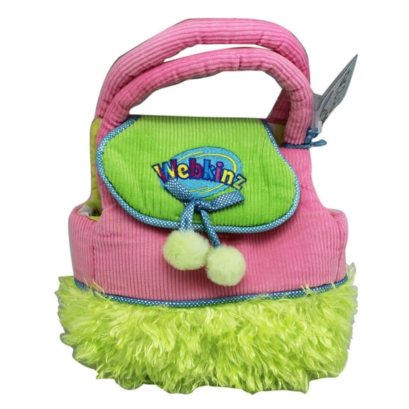 Webkinz Pink and Green Pet Carrier With Code - By Ganz