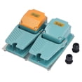 thumbnail image 2 of Foot Switch Self Resetting 2 Open 2 Close Aluminum Alloy Pedal Switch with Connector 15A 250V, 2 of 5