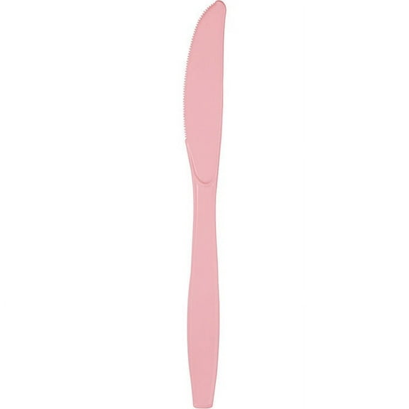 288 Count Bulk Pack Classic Pink Plastic Knives
