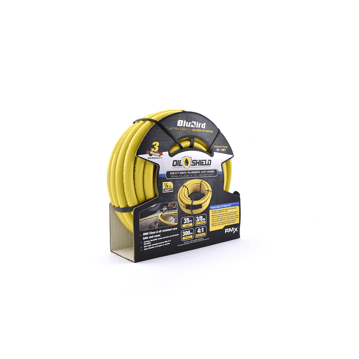 BluBird OS3835 Oil Shield 3/8" x 35' Air Hose