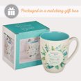 thumbnail image 6 of Christian Art Gifts Women's Ceramic Coffee & Tea Mug: Be Still and Know - Psalm 46:10 Scripture, Microwave/Dishwasher Safe Cup, Lead-free/Non-toxic Religious Drinkware, Teal/White Floral, 12 fl. oz., 6 of 6