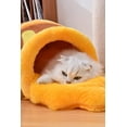 thumbnail image 4 of Cat Bed Honey Pot Cat Bed for Indoor - Comfortable Memory Foam Pet Furniture with Cat House Tent - with Removable Washable Cushioned Pillow, Cute Soft Self Warming Kitten beds for Breeds, 4 of 9
