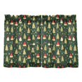 thumbnail image 7 of Yayeee Kitchen Curtains Tier Pair Light Filtering 27"x36" Rod Pocket Short Cafe Window Panel, Christmas Tree, 7 of 7