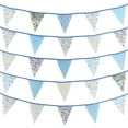 thumbnail image 3 of 33 Ft Vintage Flower Fabric Bunting Banner 36 Triangle Flag For Party Decor, 3 of 9
