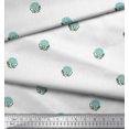 thumbnail image 3 of Soimoi Silk Fabric Leaves & Floral Block Decor Fabric Printed Yard 42 Inch Wide, 3 of 3