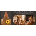 thumbnail image 3 of SAWOBUUN Halloween Scarecrow Hats Sunflower & Plaid Patch Felt Witch Hat for Adult Women Party Accessory, 3 of 5