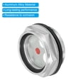 thumbnail image 4 of Uxcell Air Compressor Oil Sight Glass, 2 Pack G 1-1/2" Aluminum Oil Liquid Level Gauge, 4 of 5