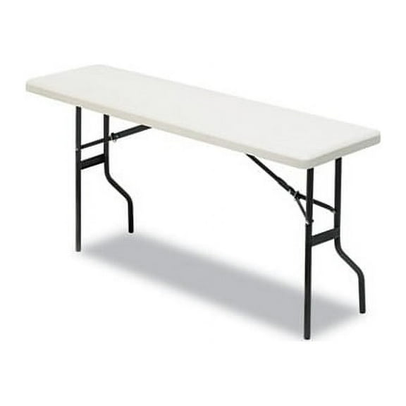 IndestrucTables Too 1200 Series Folding Table 72w x 18d x 29h, Platinum