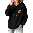 thumbnail image 7 of Kaondbfi Womens Football Embroidered Hoodie Casual Hooded Sweatshirt Long Sleeve Pullover Tops for Football Fans Fall Essentials Clothes, 7 of 7