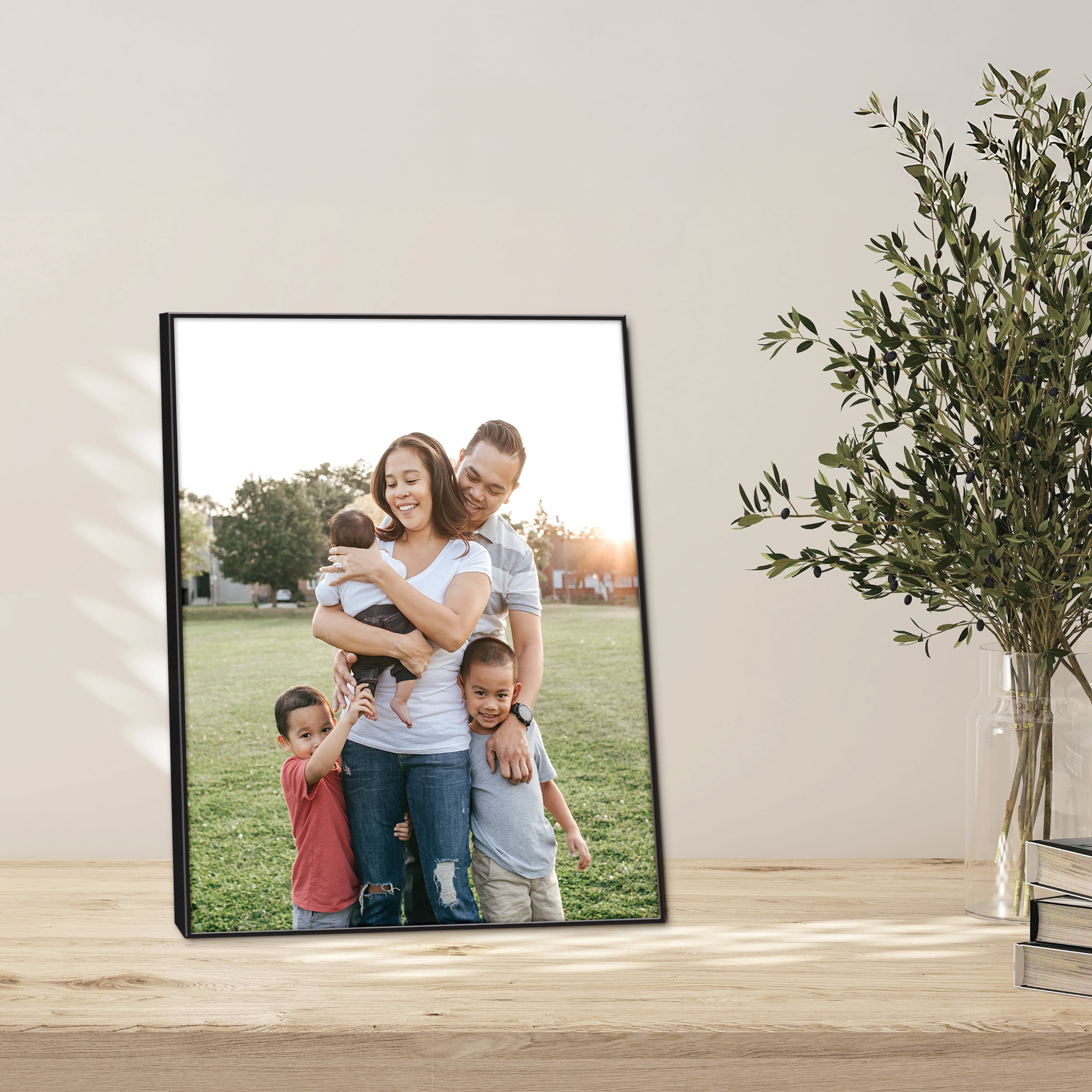 (6 pack) Mainstays – 8x10 Picture Frame – Black Front Loading Wall or Tabletop Photo Frame