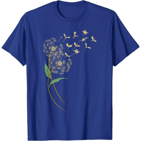 Dandelion Dragon Flower Lover Unisex T-Shirt for Men Women Kids Toddler