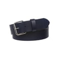 thumbnail image 1 of 1 1/2" Standard Snap on Removable Roller Buckle Plain Solid Leather Belt, 1 of 4