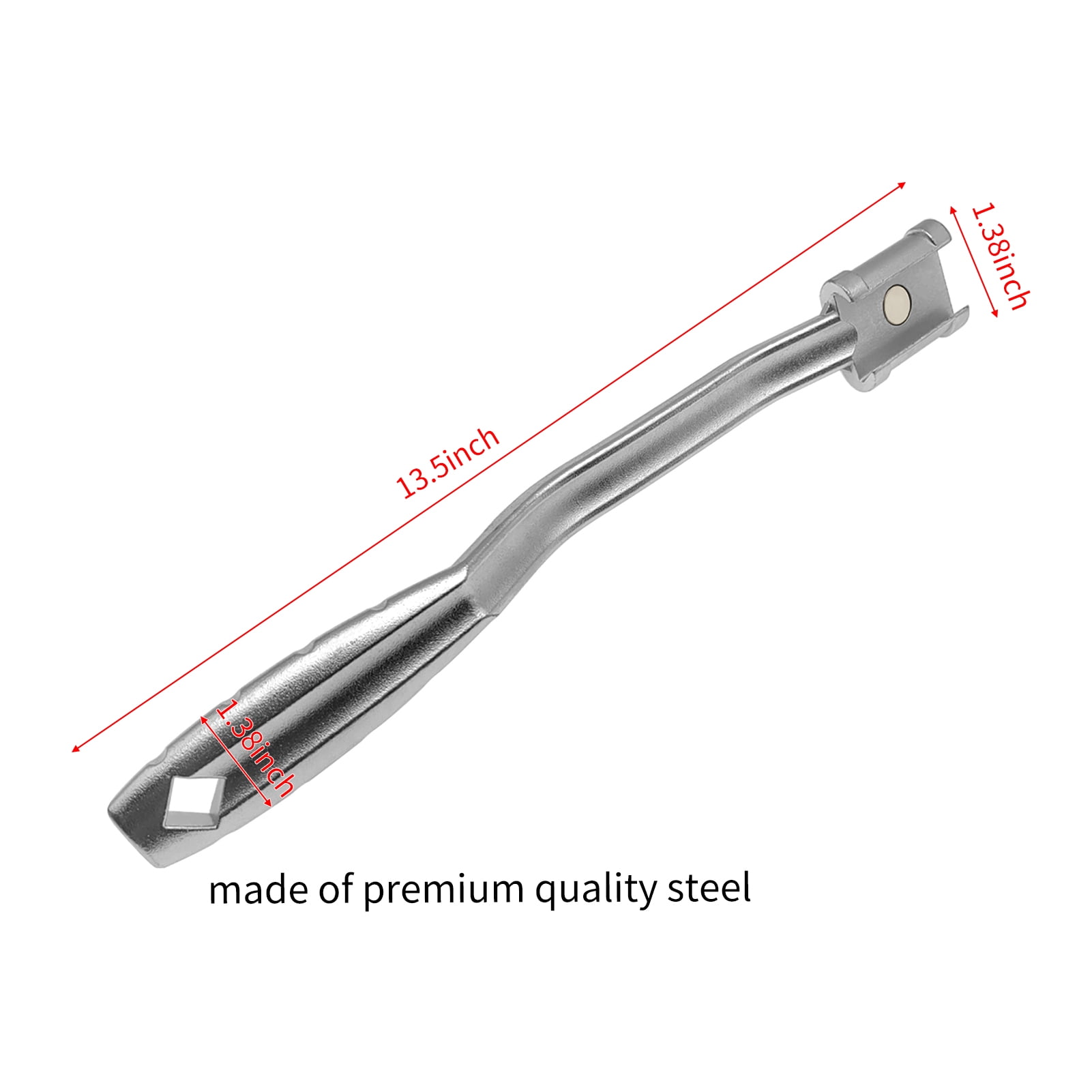 Wrench Extender Tool Bar Set - 13.5" Universal Extension Tool With 1/2 Inch Drive Hole For Automotive Repairs