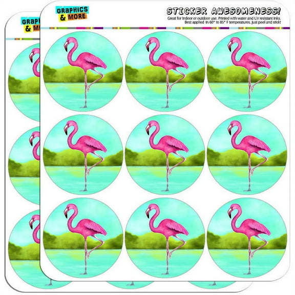 Flamingo 18 2" Planner Calendar Scrapbooking Crafting Stickers