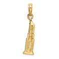 thumbnail image 4 of FB Jewels 14K Yellow Gold Lipstick Tube 2D High Polish Pendant, 4 of 4