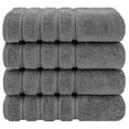 thumbnail image 3 of American Soft Linen Gray Bath Towel Set 100% Turkish Cotton Towels for Bathroom 4 Piece, 3 of 7