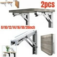 thumbnail image 2 of 8/10/12/14/16/18/20Inch 2pcs Triangle Folding Angle Bracket Heavy Support Adjustable Wall Mounted Bench Table Shelf Bracket, 2 of 7
