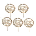 thumbnail image 1 of Bewildely 5 piezas suministros de decoración de pasteles feliz cumpleaños herramientas de para hornear velas de cumpleaños banderines decoración Kits de decoración para fiestas JM01360 Bewildely HA011938-02, 1 of 5