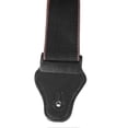 thumbnail image 3 of Sangle de guitare réglable en coton au design vintage avec boutons et médiators pour guitare électrique, acoustique, basse, ukulélé, noir, 3 of 4