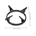 thumbnail image 2 of TEHAUX 2Pcs Portable Iron Wok Stand for Gas Stove Stable Stove Burner Rack Black, 2 of 8