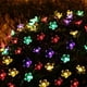 thumbnail image 5 of Guirnalda de luces solares con flores brillantes para jardín, terraza y balcón: 50 LED en una cadena de 7 m, interruptor automático para día y noche, diseño resistente al agua para uso en exteriores, 5 of 7