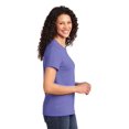 thumbnail image 3 of Port & Co Adult Female Women Plain Short Sleeves T-Shirt Violet 4X-Large, 3 of 6