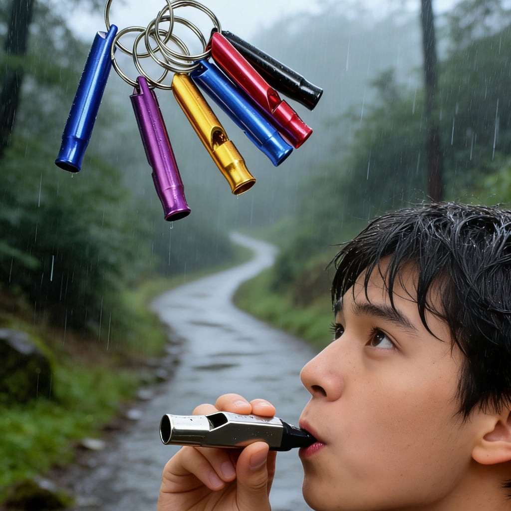 Rustproof Whistles Camping EmergenciesWhistles Survival Equipment Aluminum Alloy Whistles for Survival Lifesaving
