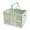 Green, variant on LHNFT Folding Storage Basket with Handle Stackable Organizer for Case for Makeup Storage x Desk Organizer for Case Shopping, Unfold 18.6*13.5*12.5cm