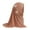 Rose Gold, variant on Girls Muslim Hijab Cotton Kids Floral Lace Head Scarf Shawls Neck Wrap Islamic Scarf Shawls Lace Headscarf Cap for Girls Age 4-6