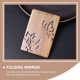 thumbnail image 5 of GOOHOCHY 1 espejo compacto plegable de bolsillo de madera para maquillaje, ideal para viajes., 5 of 8