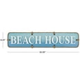 thumbnail image 3 of DecMode Blue Wood Sign Wall Decor, 3 of 9