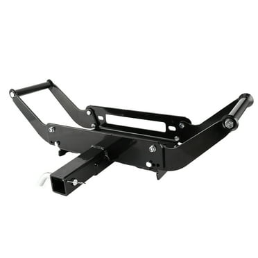 Trailer Hitch Winch ECCPP Universal Winch Mounting Plate Bracket – 36" Heavy-Duty Steel For 8000-13000 Lb Winches, 5-Year Warranty Trailer Mount Winch