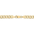 thumbnail image 3 of Leslie's 14k Yellow Gold 6.5mm Semi-Solid Curb Link Chain, 3 of 4