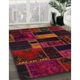 thumbnail image 2 of Ahgly Company Indoor Rectangle Abstract Red Oriental Area Rugs, 8' x 10', 2 of 6