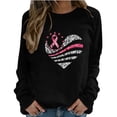 thumbnail image 2 of 2023 Chandail de Mode pour Femmes Rabais de 50 % Liquidation Mode pour Femmes Décontracté Imprimé Col Rond Ample Manches Longues T-shirt Hauts Blouse Chandails Sans Capuche, 2 of 4