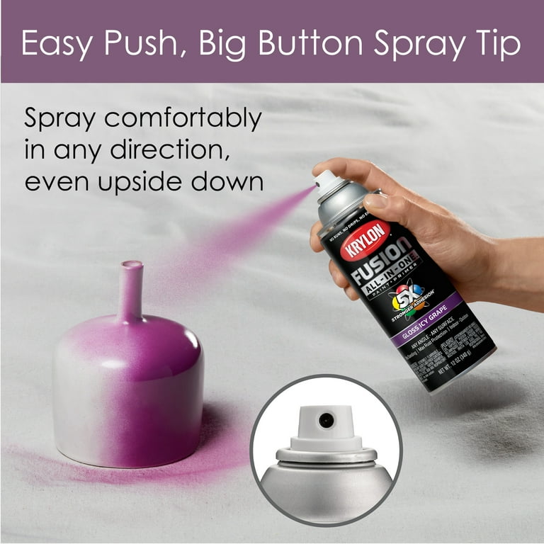 Krylon Fusion All-In-One Gloss Baby Blue Spray Paint and Primer In