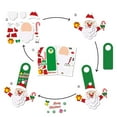 thumbnail image 3 of Toystoory Pegatinas colgantes para puerta de Navidad, juego DIY, pegatina de pared ligera para Festival, Fondo de ventana de Navidad, vacaciones Kits de decoración para fiestas Tipo3, 3 of 6